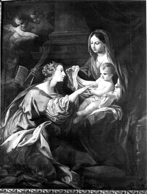 Matrimonio mistico di Santa Caterina (dipinto) by Conca Sebastiano (attribuito) 